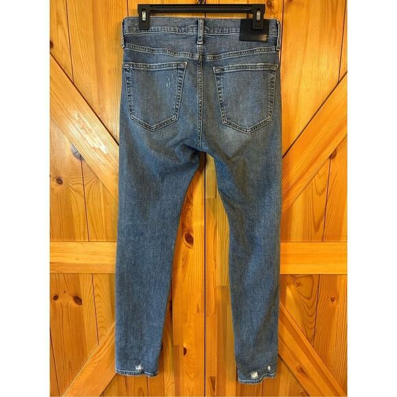 Abercrombie & Fitch Super Skinny Stretch Jeans Mens 29x32 Distressed Med Wash (8 - Picture 4 of 8